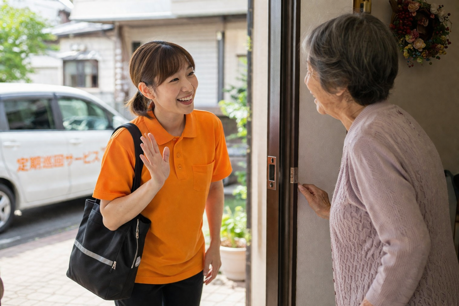 定期巡回は1日に何回来てもらえるの?